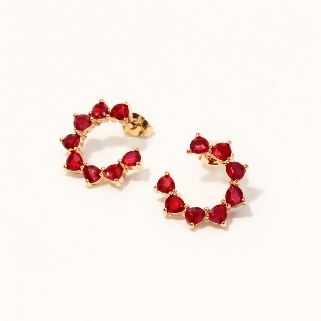 Boucles d'oreilles Joséphine - Pierres fines