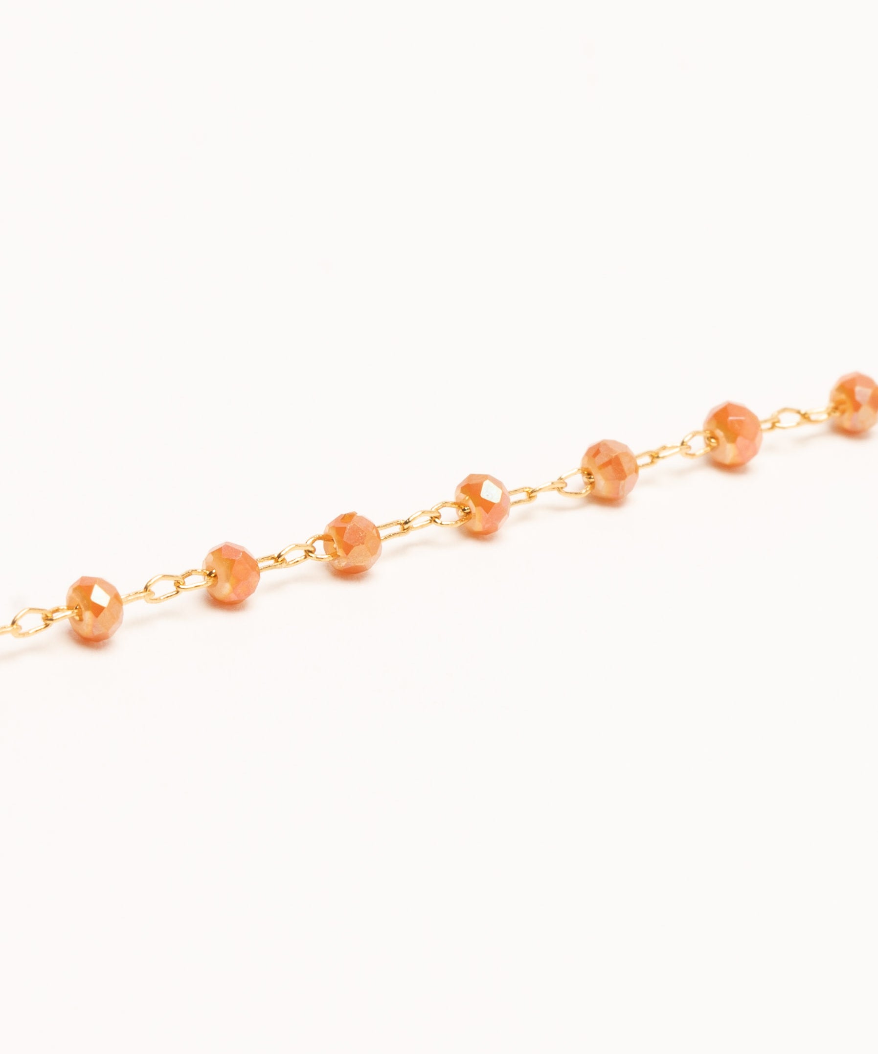 Bracelet Fanette Orphée Bijoux | Teinte : Cristaux de verre terracota