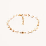 bracelet blanc nacré doré perles facettes mariage fiançailles cadeau noel excellent rapport qualité prix