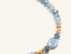 collier louise cyanite kyanite plaqué or 