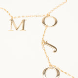 collier doré 4 lettres MOJO avoir le mojo collier rock chic tendance