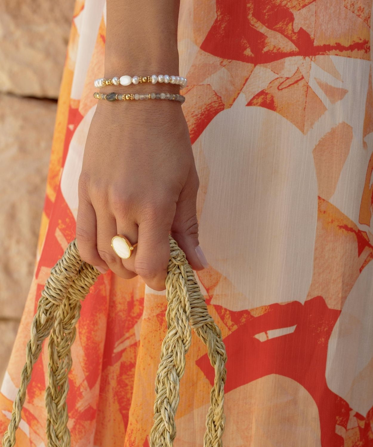 orphée bijoux - bracelet - pierres fines - perles - amazonite - cyanite - labradorite - onyx noir - lapis lazuli - perle d'eau douce 