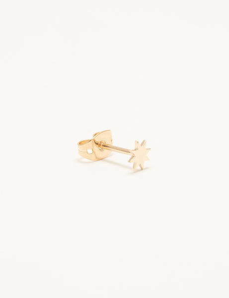 Boucles D'oreilles Puce Petites étoiles – Plaqué Or – État Neuf – Idéal Pour Enfant