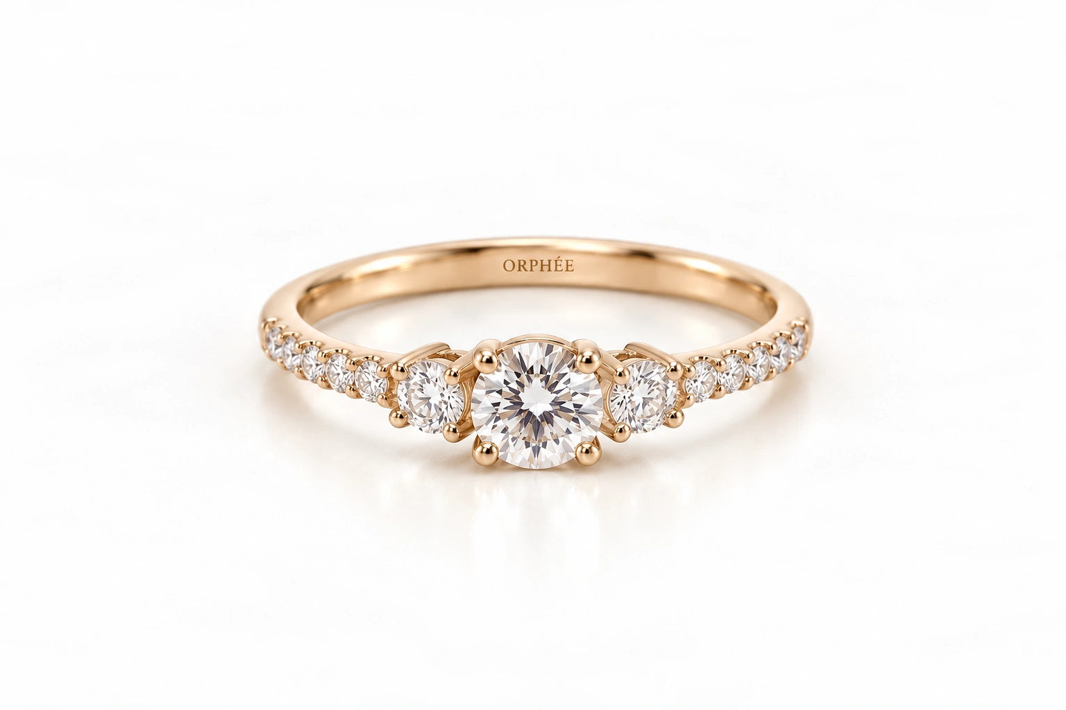 bague fine dorée zircon fiancailles mariage alliance cadeau 