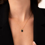 collier glamour bijou intemporel facile à porter chic classe noir onyx cadeau dame brillant doré