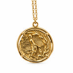 verso de la grande medaille marianne qui représente un paysan qui travaille doré ronde style monnaie ancienne anthique 